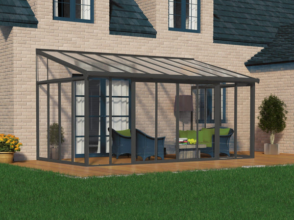 Palram - Canopia | SanRemo 10' X 18' Patio Enclosure - Grey – The ...