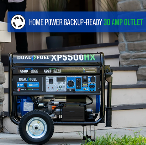 DuroMax XP5500HX 5,500 Watt Dual Fuel Portable HX Generator w/ CO Alert