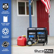 Image of DuroMax XP13000X 13,000 Watt Gasoline Portable Generator w/ CO Alert Generator DuroMax 