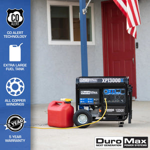 DuroMax XP13000X 13,000 Watt Gasoline Portable Generator w/ CO Alert Generator DuroMax 