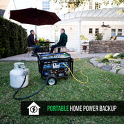 Image of DuroMax XP5500HX 5,500 Watt Dual Fuel Portable HX Generator w/ CO Alert Generator DuroMax 