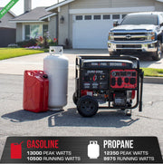 Image of DuroStar DS13000MX 13,000 Watt Dual Fuel Portable Generator w/ CO Alert Generator DuroMax 