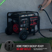 Image of DuroStar DS13000MX 13,000 Watt Dual Fuel Portable Generator w/ CO Alert Generator DuroMax 