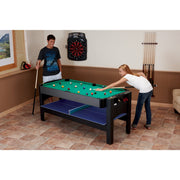 Image of GLD Fat Cat 3-in-1 6' Flip Multi-Game Table - Blue Top Game Table GLD 