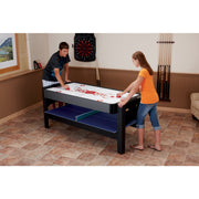 Image of GLD Fat Cat 3-in-1 6' Flip Multi-Game Table - Blue Top Game Table GLD 