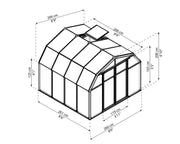 Image of Palram - Canopia | Hobby Gardener Greenhouse Greenhouses Palram - Canopia 