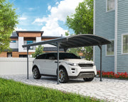 Image of Palram - Canopia | Vitoria 5000 10' x 16' Carport Gray/Gray Carport Palram - Canopia 