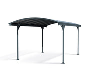 Image of Palram - Canopia | Vitoria 5000 10' x 16' Carport Gray/Gray Carport Palram - Canopia 