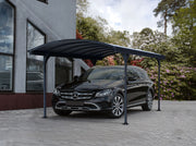 Image of Palram - Canopia | Vitoria 5000 10' x 16' Carport Gray/Gray Carport Palram - Canopia 