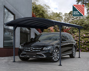 Image of Palram - Canopia | Vitoria 5000 10' x 16' Carport Gray/Gray Carport Palram - Canopia 