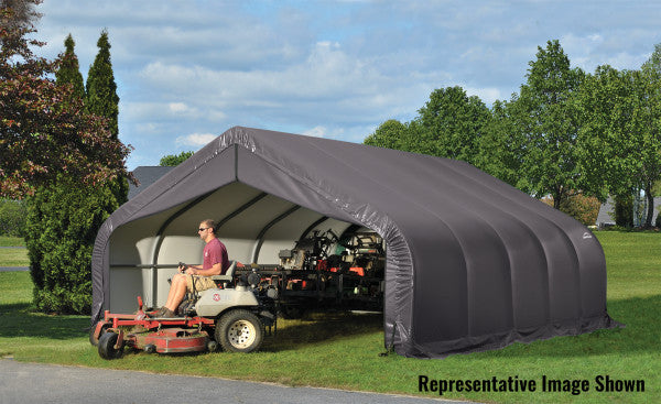 ShelterLogic Barn Shelter, Gray